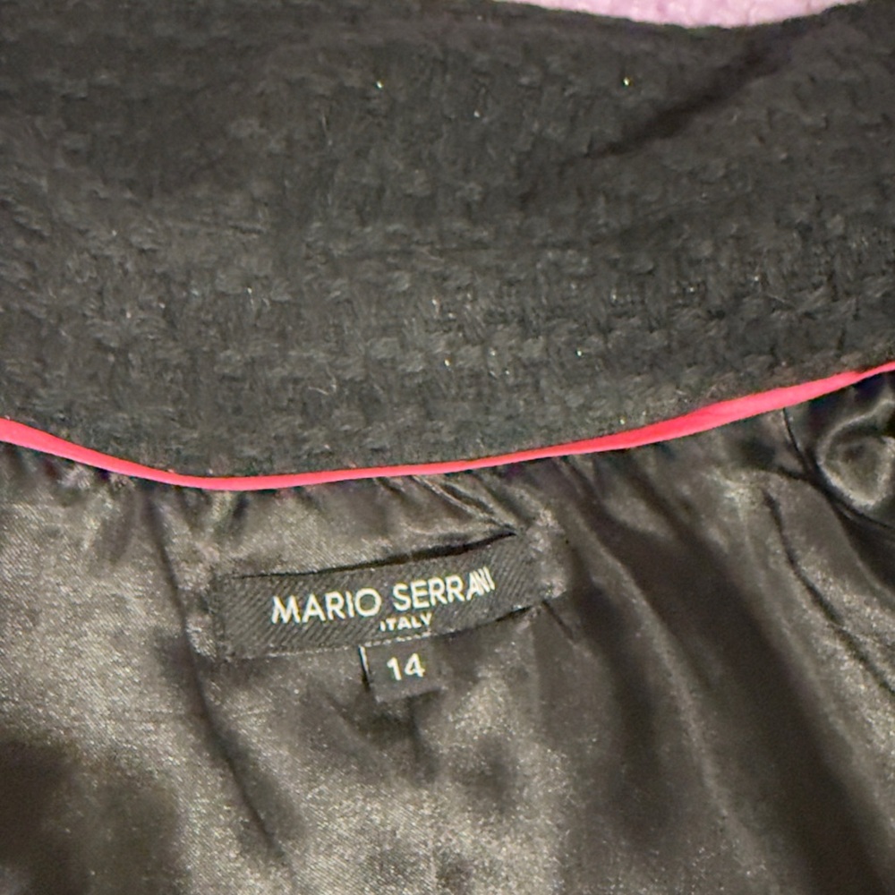 Mario Serrani Women's Black Double-Breasted Jacket - Picture 4 of 8